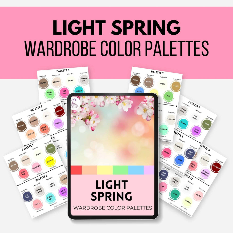 Light Spring Color Palettes – Radiant Style Shop