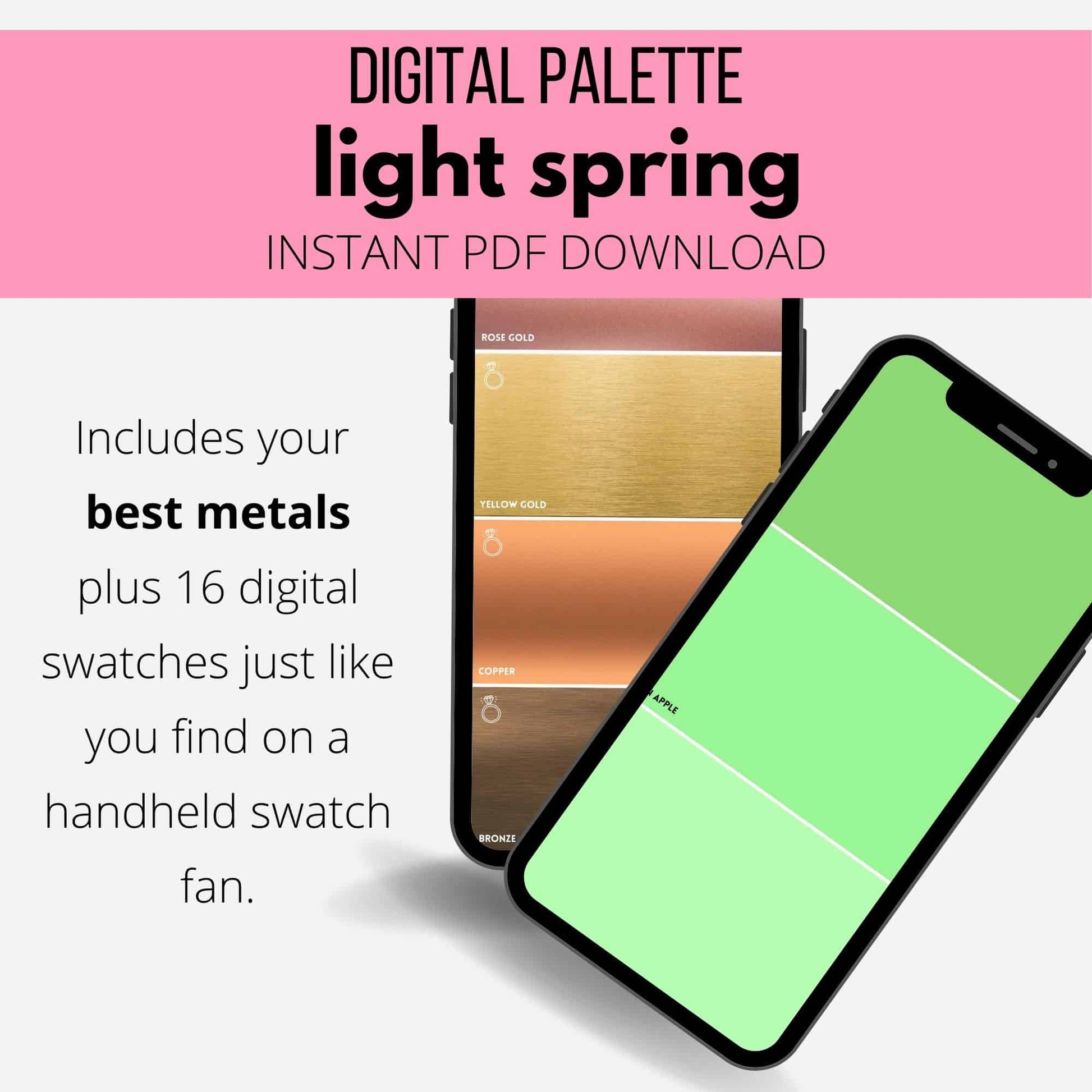 light spring digital swatch fan