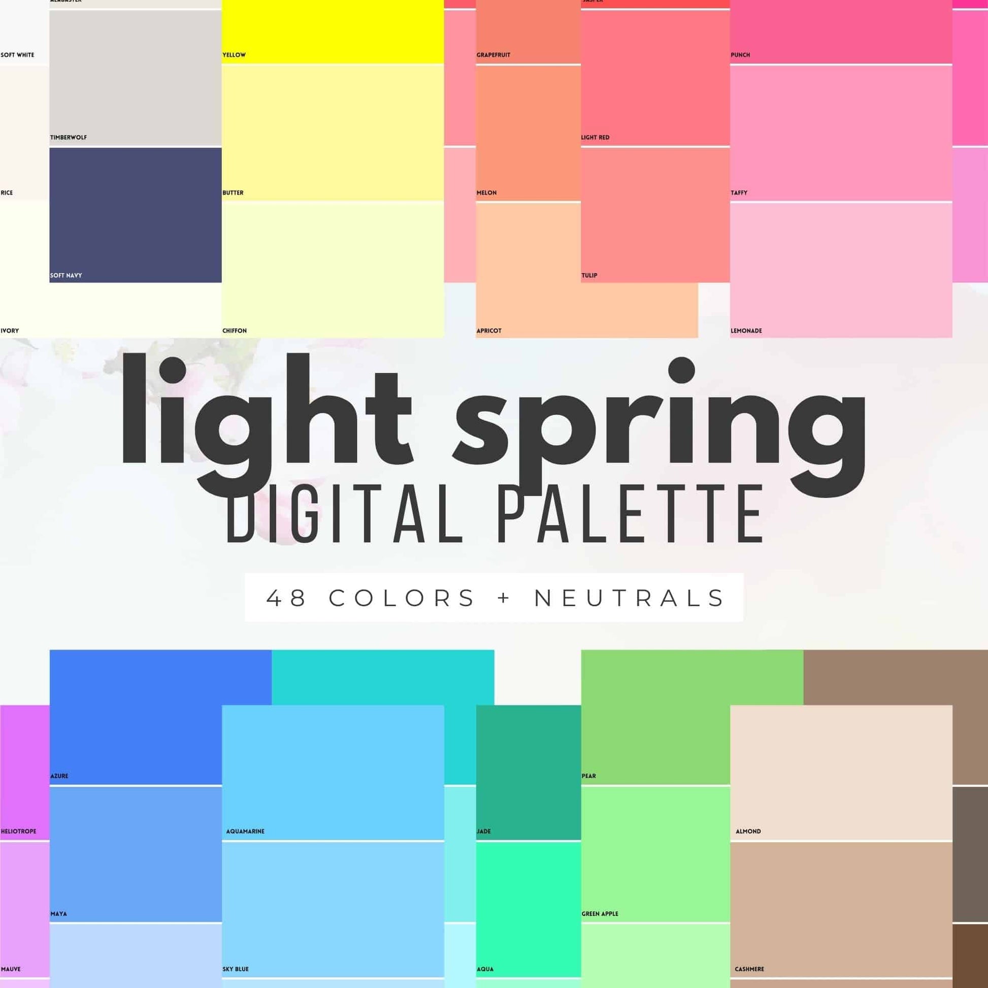 light spring digital swatch fan