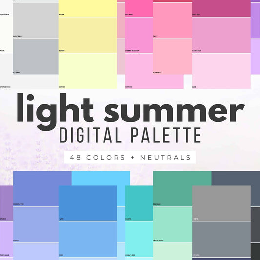 light summer digital swatch fan