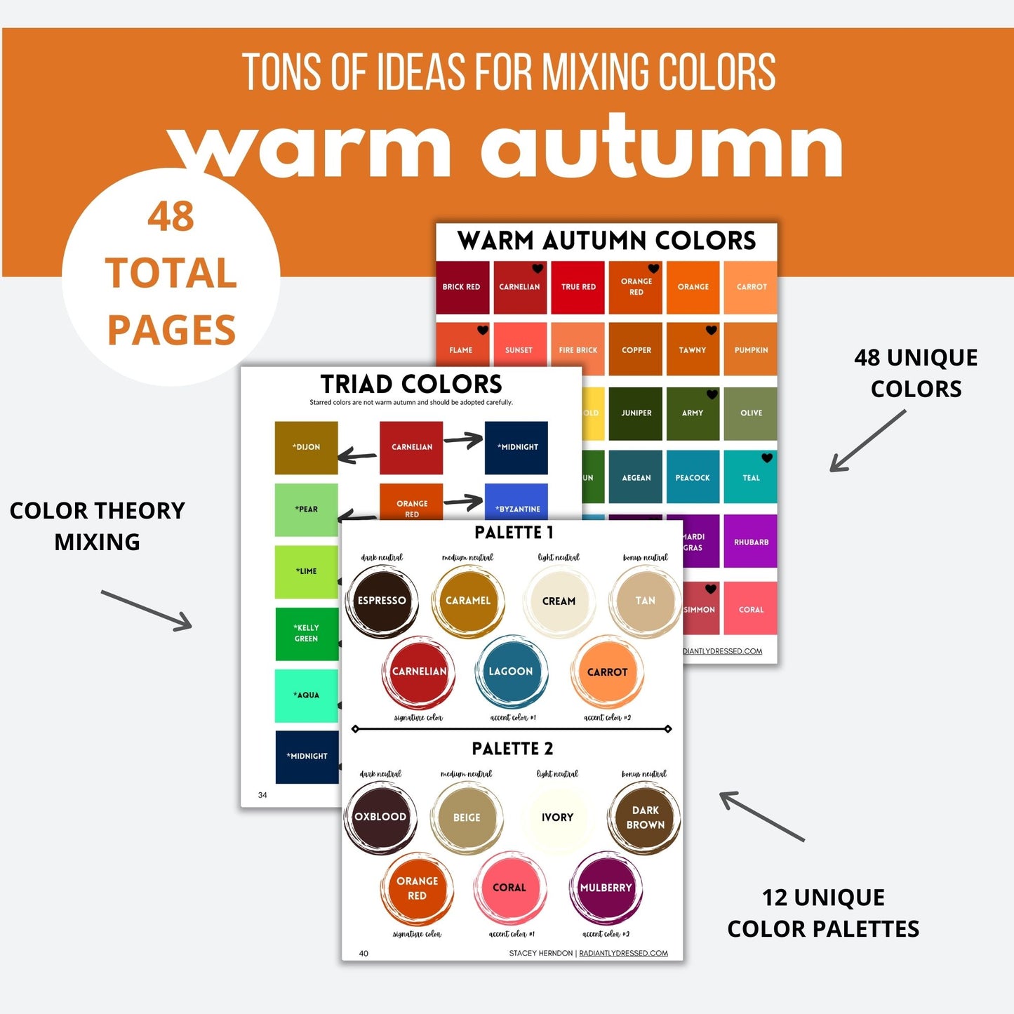 Warm Autumn Color Guide