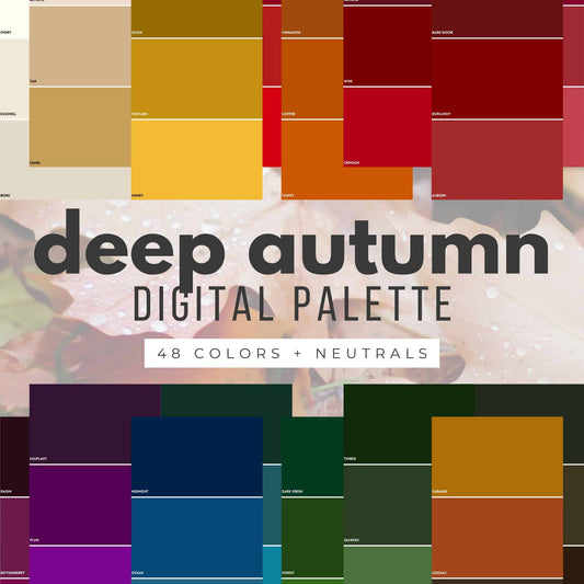 deep autumn digital swatch