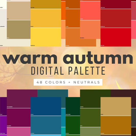 warm autumn digital swatch