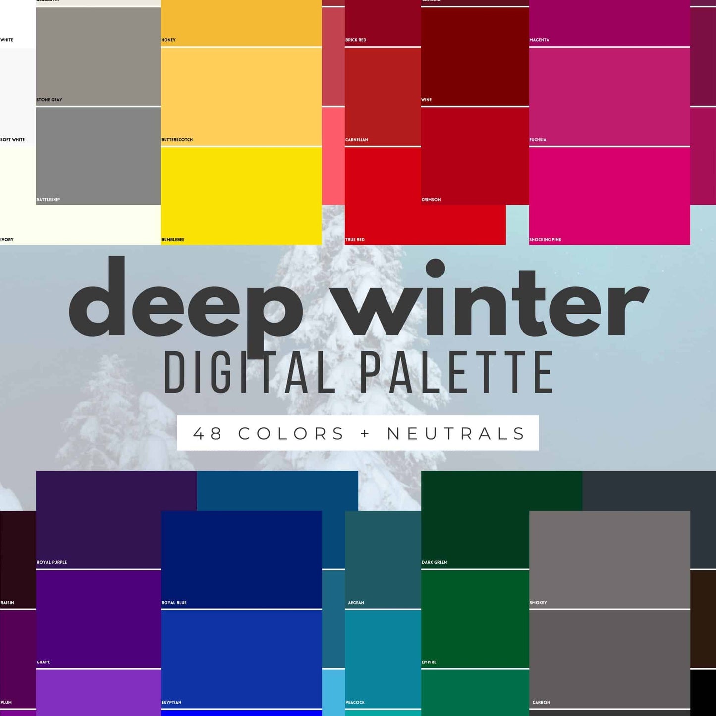 deep winter digital swatch