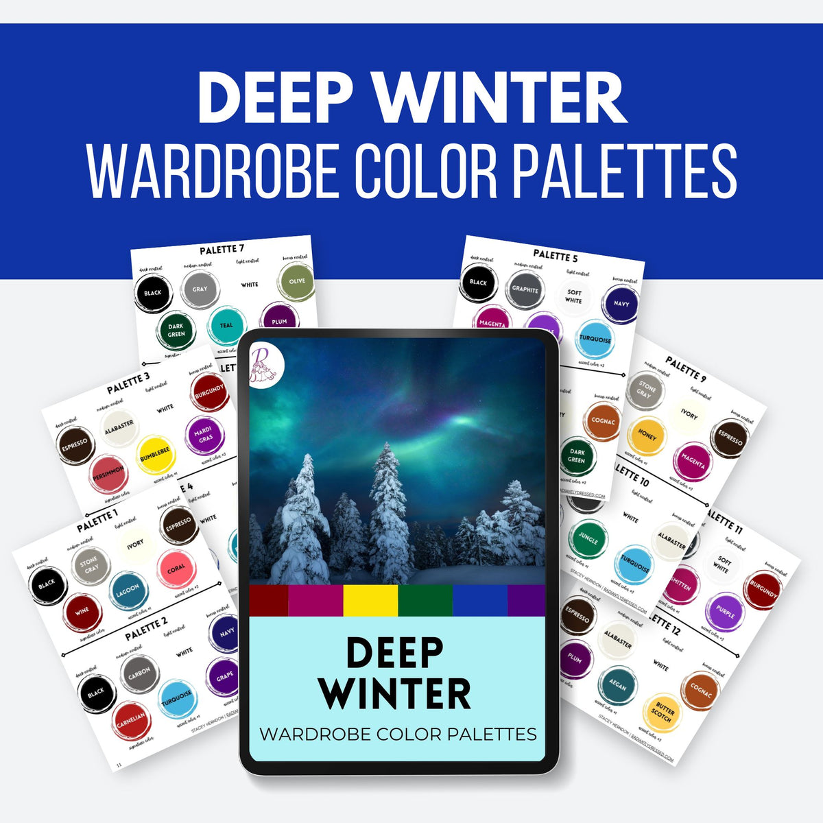 Deep Winter Color Palettes – Radiant Style Shop