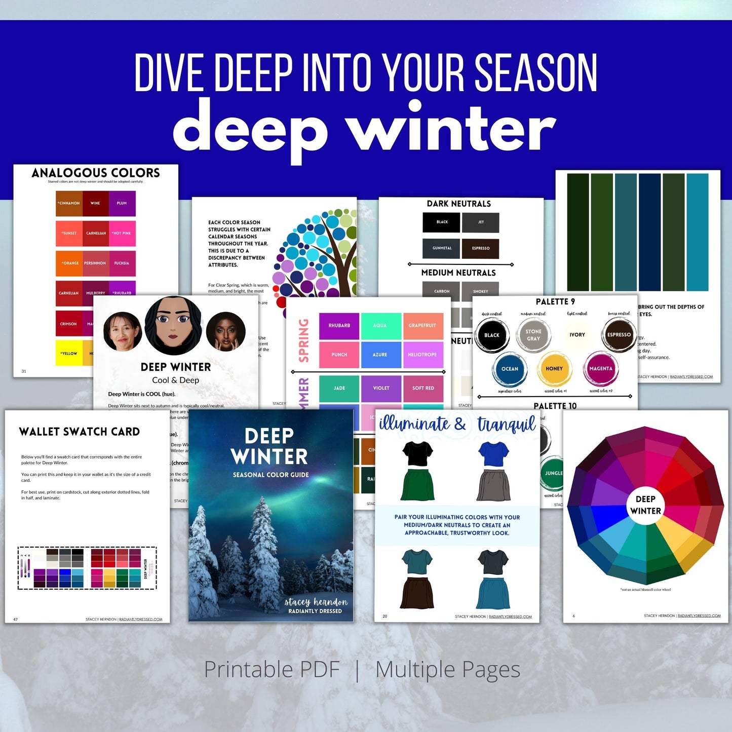 Deep Winter Color Guide
