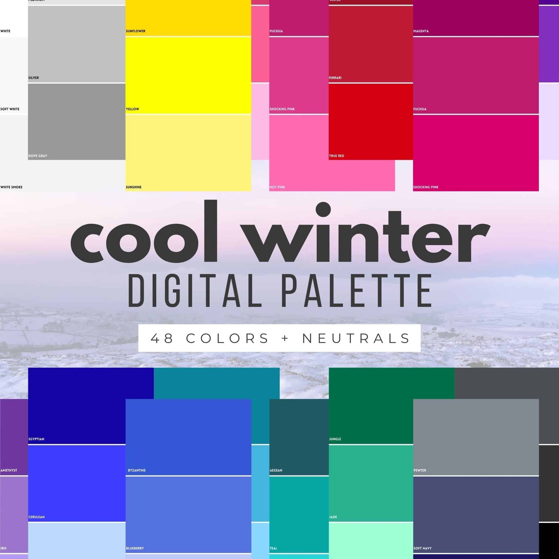 cool winter digital swatch fan