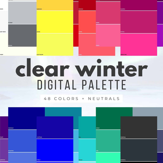 clear winter digital swatch fan